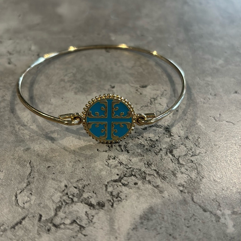 BOGO Tory Elegant Gold Tone & teal accent Bracelet